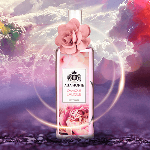 بادی پرفیوم زنانه آلفامونته Alfa Monte مدل لالیک لامور