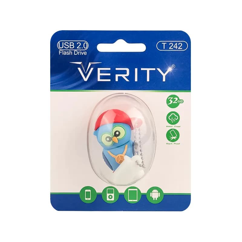فلش مموری USB2.0 وریتی مدل Verity T242 ظرفیت 32 گیگابایت