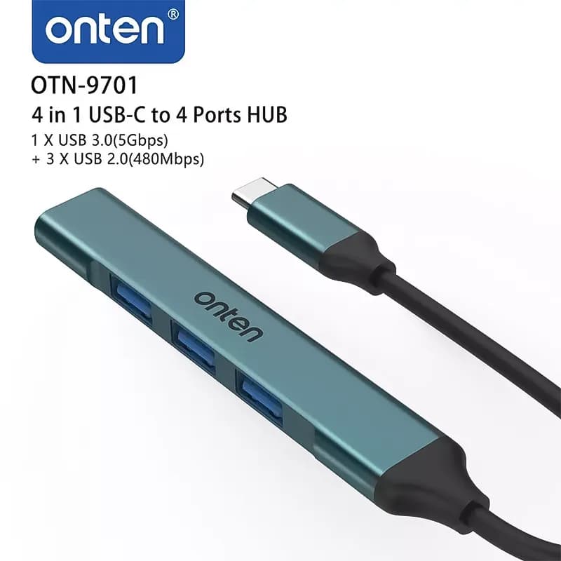 هاب چهار پورت تایپ سی اونتن مدل Onten OTN-9701 — تصویر ۵