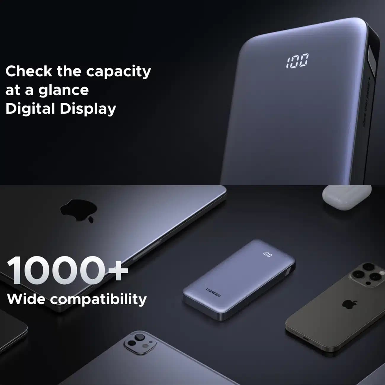 پاور بانک 10000 یوگرین UGREEN مدل PB535 55994 توان 30 وات — تصویر ۸