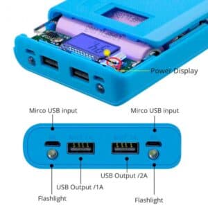 کیس پاوربانک 30000mAh دو خروجی USB — تصویر ۴