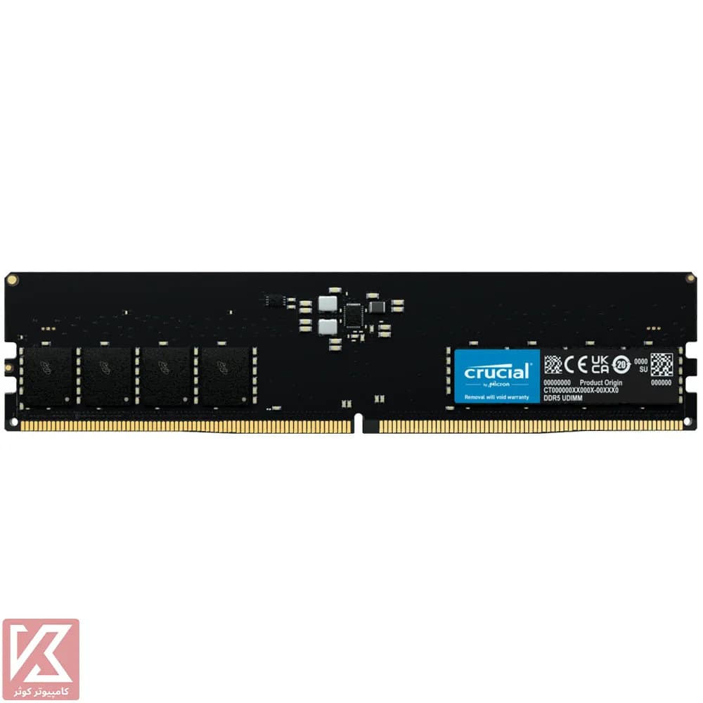 رم کروشیال 16 گیگابایت DDR5 CL46 باس 5600 مدل CRUCIAL U-DIMM — تصویر ۲