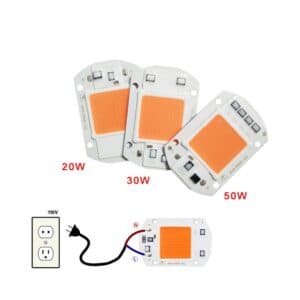 LED COB مخصوص رشد گیاه 20W 220V با درایور داخلی — تصویر ۲