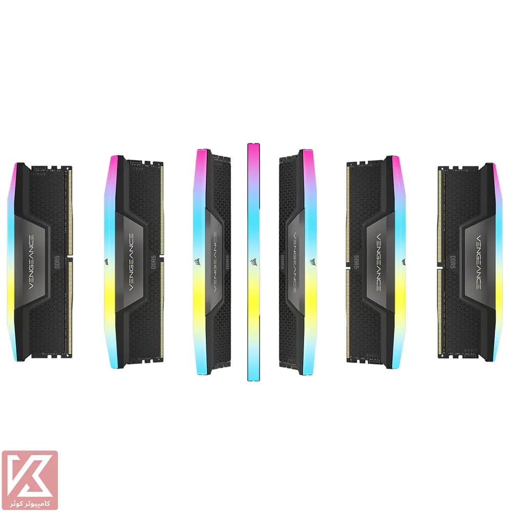 رم کورسیر 64 گیگابایت (2×32) دو کانال DDR5 6000 مدل Vengeance RGB CL38 — تصویر ۴
