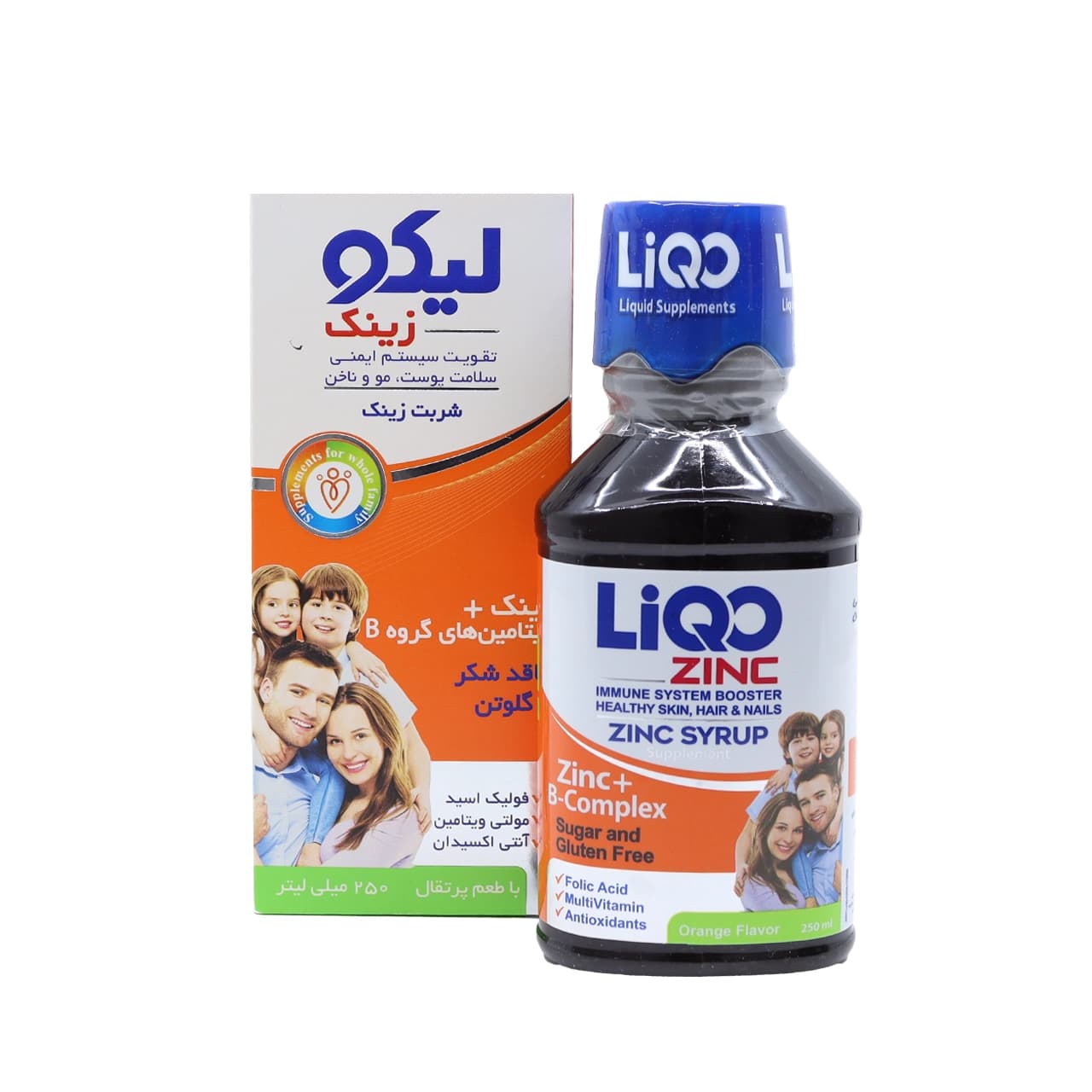 شربت لیکو زینک (زینک + ب کمپلکس) ابیان فارمد 250 میلی لیتر
