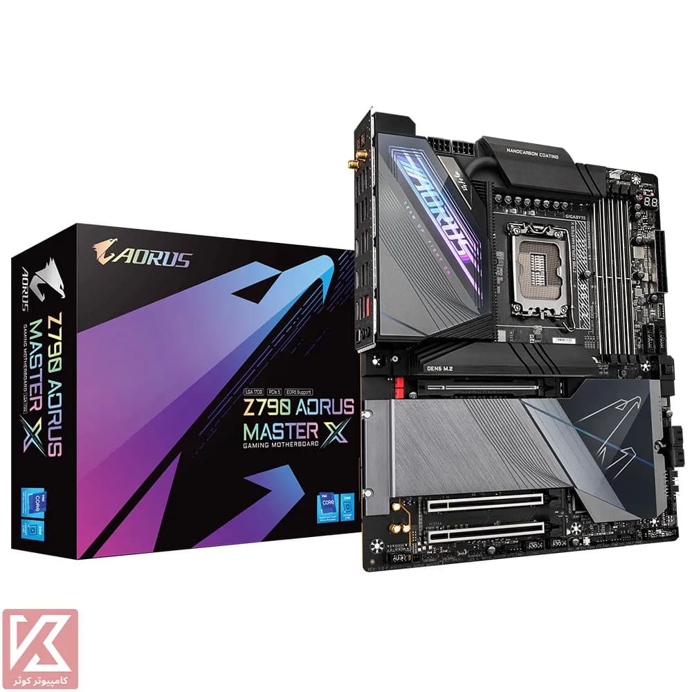 مادربرد حرفه ای گیگابایت Z790 AORUS MASTER X DDR5 — تصویر ۲
