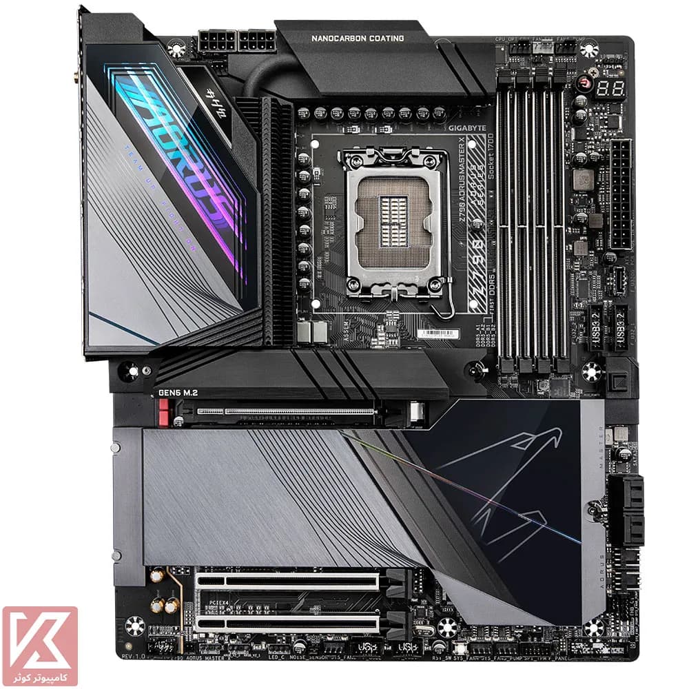 مادربرد حرفه ای گیگابایت Z790 AORUS MASTER X DDR5 — تصویر ۳