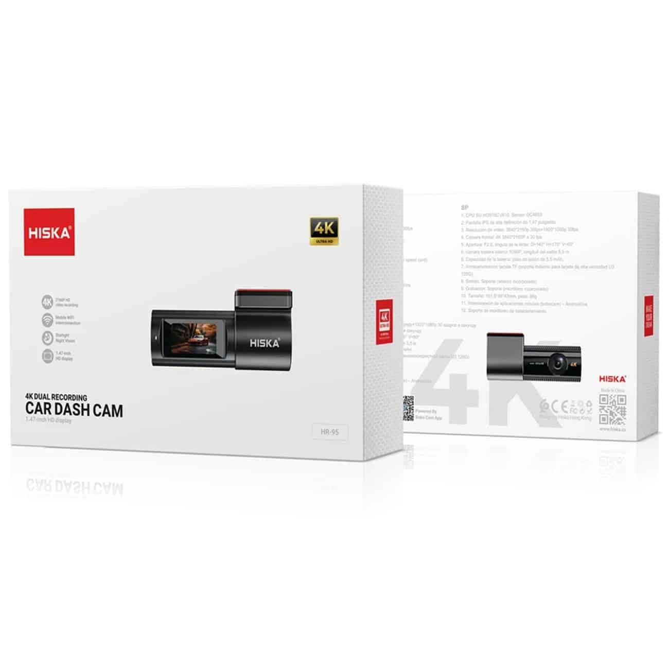 دوربین ثبت وقایع هیسکا Hiska مدل HR95 با ضبط 4K — تصویر ۴