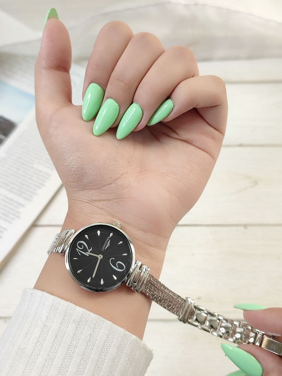 ساعت زنانه مارک longines کیفیت عالی رنگ ثابت در رنگ بندی متنوع کد 1924187 — تصویر ۵