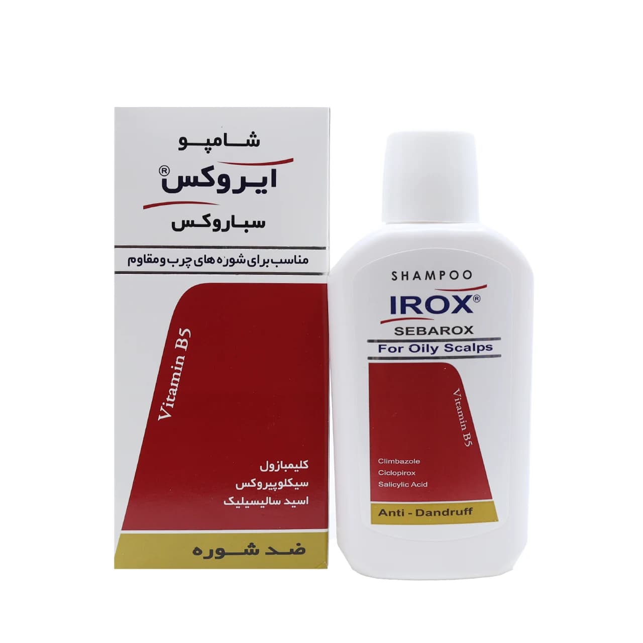 شامپو ضد شوره مقاوم و چرب ایروکس مدل سباروکس 200 میلی لیتر