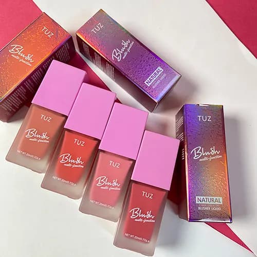 رژگونه مایع پمپی توز TUZ blush تعداد 12 عددی — تصویر ۲