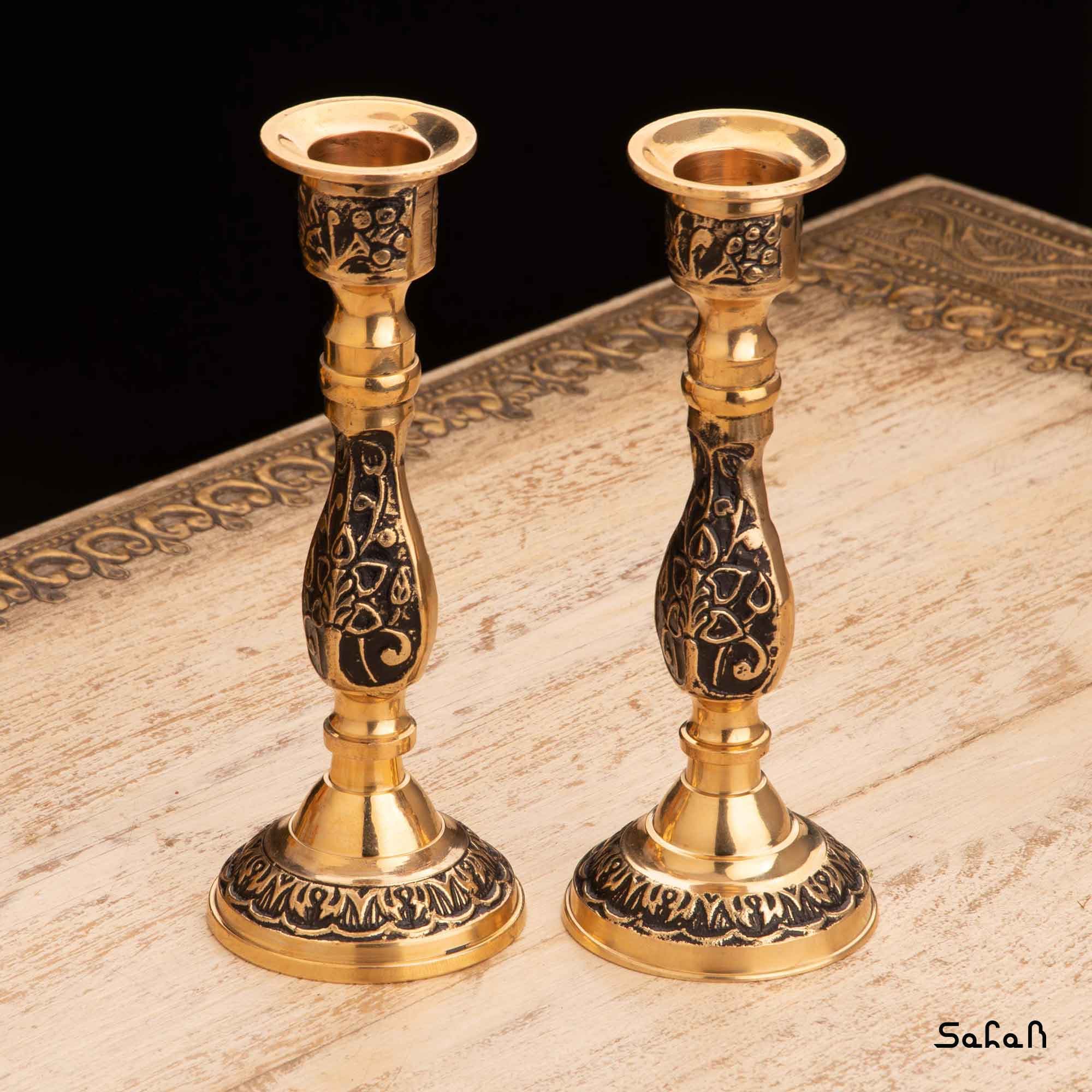 ست هفت سین برنجی آنتیک کد 1205 — تصویر ۲