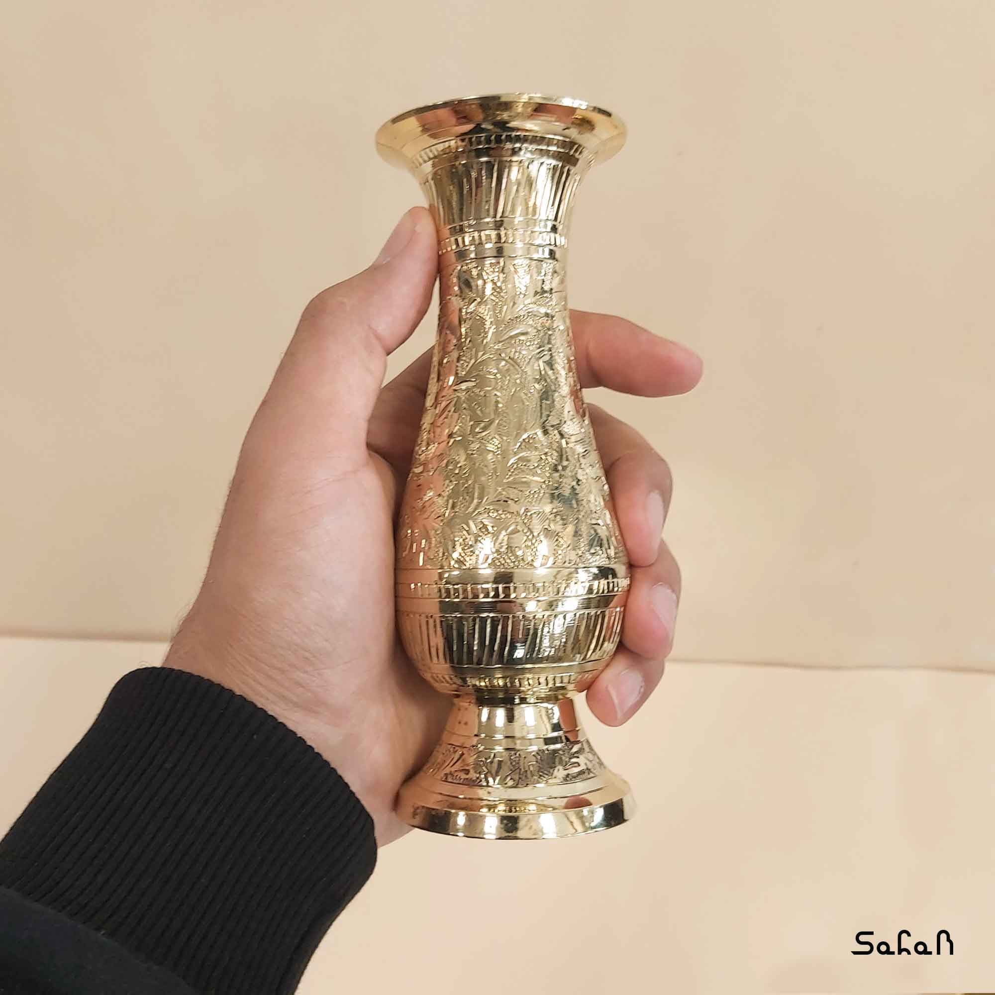 ست قهوه خوری برنجی طلایی کد 031 — تصویر ۵