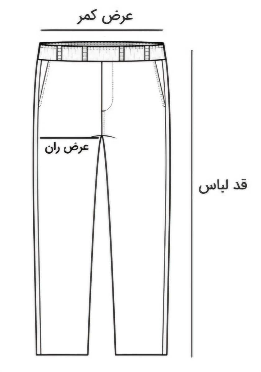 شلوار جین نیم بگ 41275 — تصویر ۴