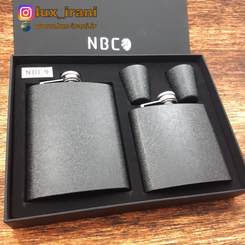 ست هدیه فلاسک جیبی آسفالتی N33 — تصویر ۴