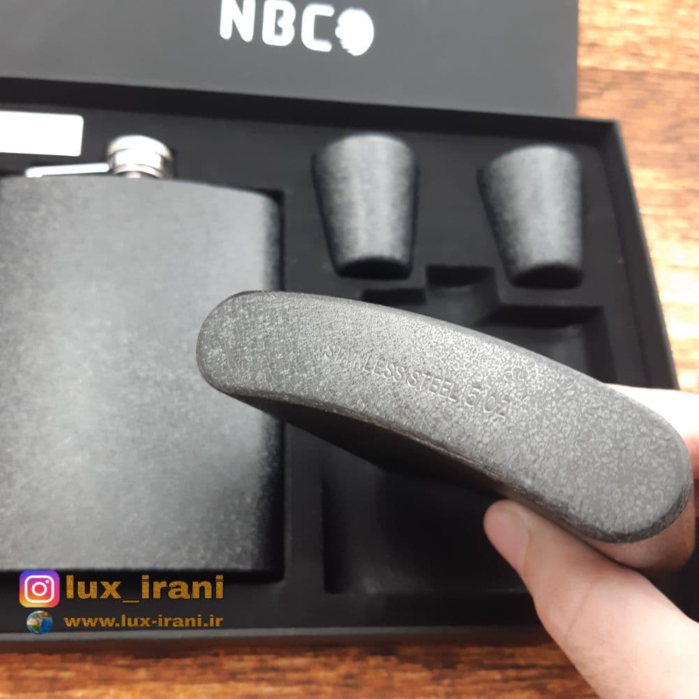 ست هدیه فلاسک جیبی آسفالتی N33 — تصویر ۸