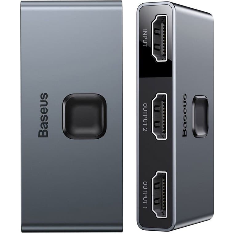 سوئیچ 1 به 2 HDMI باسئوس مدل Baseus CAHUB-BC0G — تصویر ۲