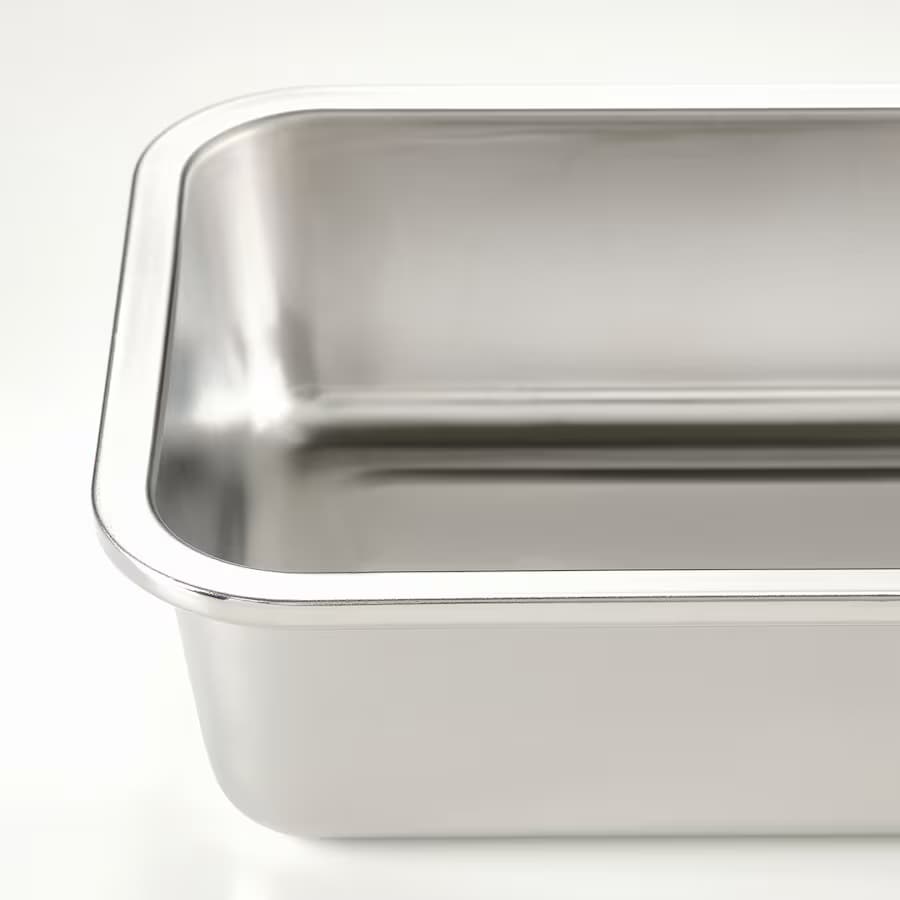 ظرف غذا مستطیل بزرگ فولاد ضد زنگ 3 لیتر ایکیا مدل IKEA 365+ — تصویر ۲