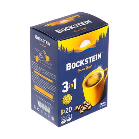 پودر قهوه فوری 1×3 بوکشتاین – 20 ساشه 18 گرمی — تصویر ۲