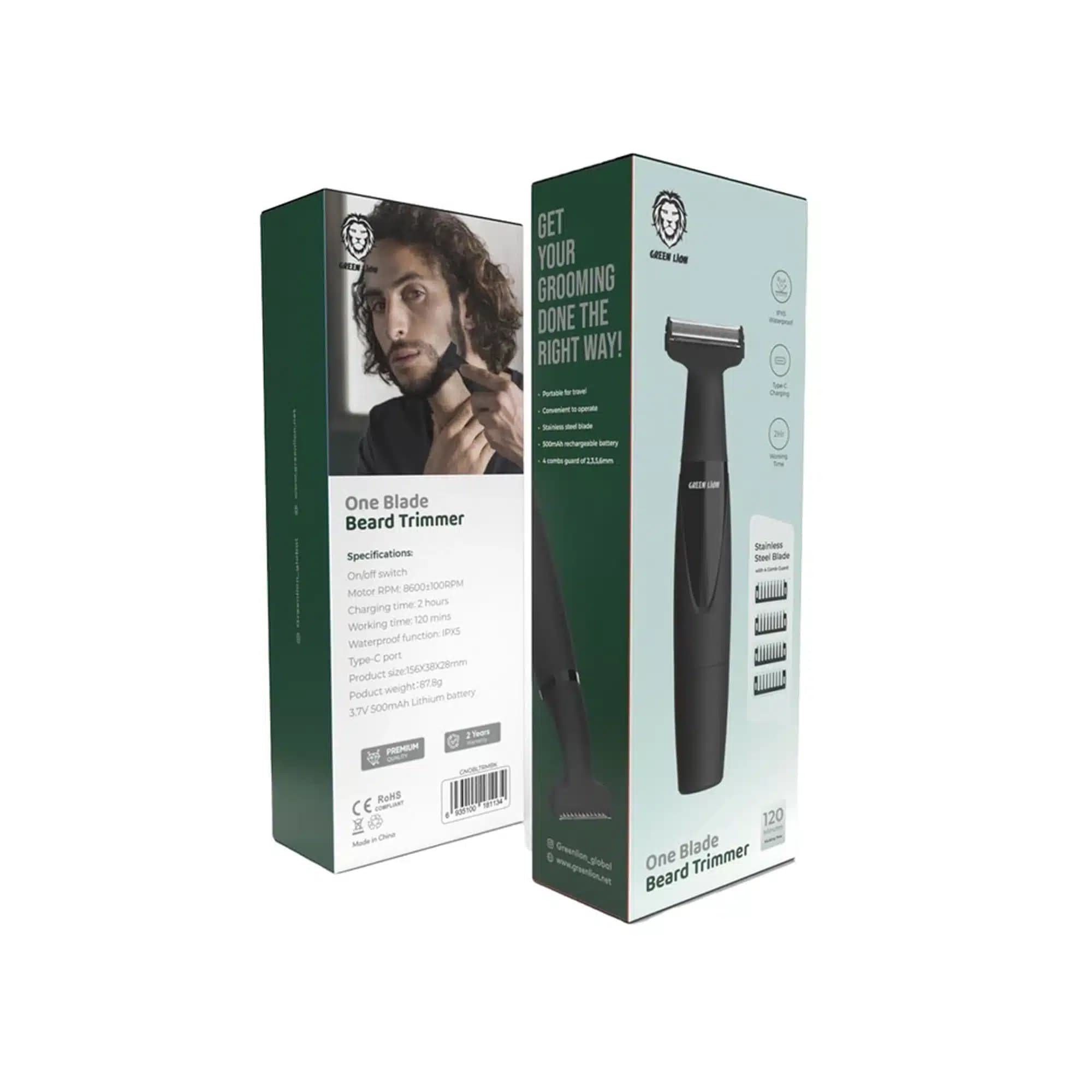 ماشین اصلاح موی سر و صورت گرین لاین مدل Green Lion one blade beard trimmer — تصویر ۴