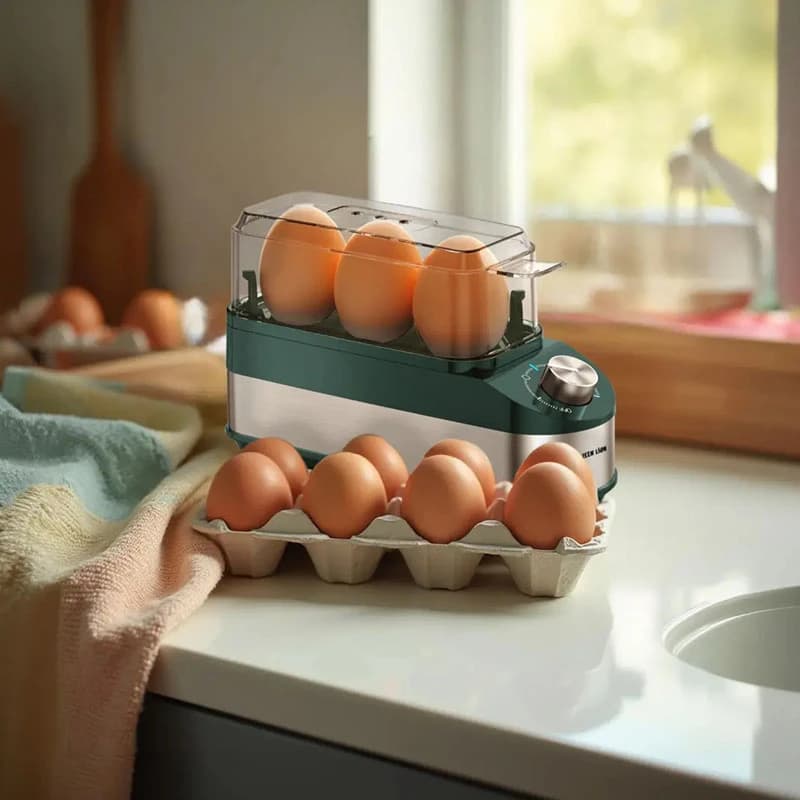 تخم‌مرغ پز 3 عددی گرین لاین مدل Green Lion trio egg cooker — تصویر ۲