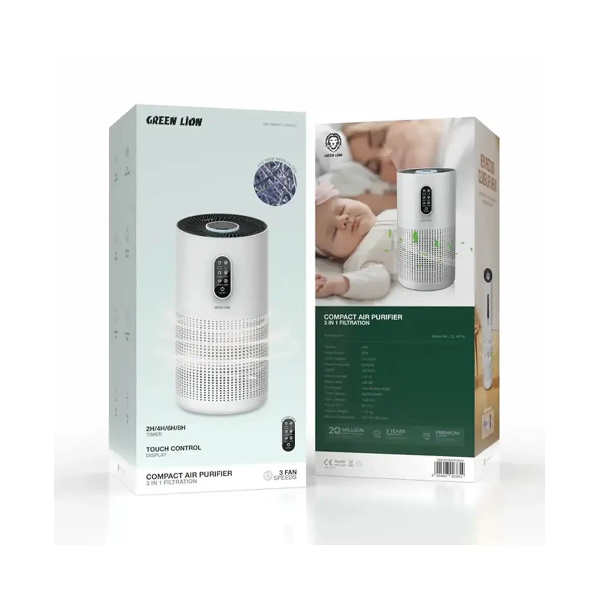 تصفیه هوا گرین لاین مدل Green Lion Compact Air Purifier — تصویر ۴