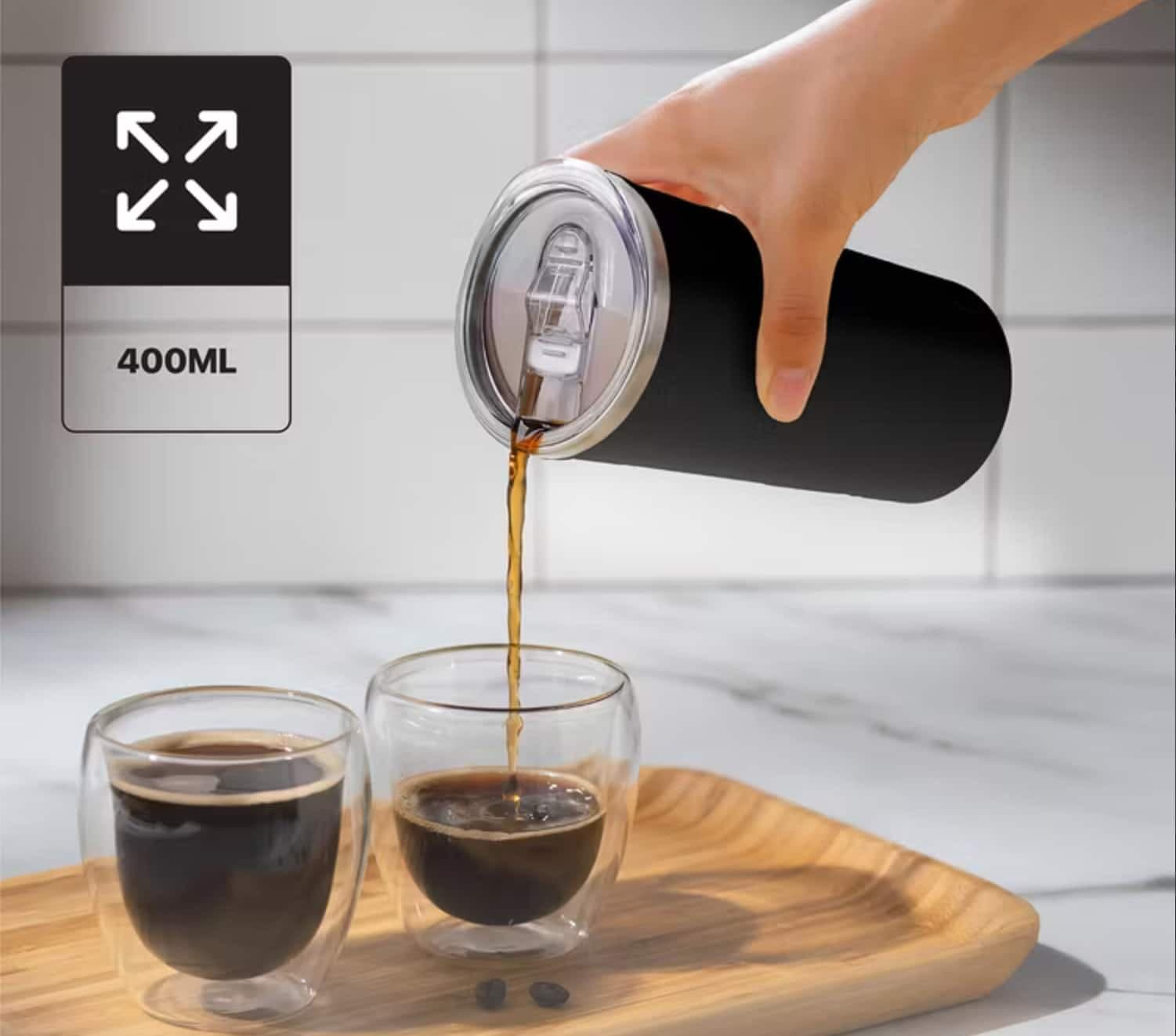 ماگ همزن اتومات پرودو مدل Porodo Auto-Stirring Insulated Mug 400ML — تصویر ۷
