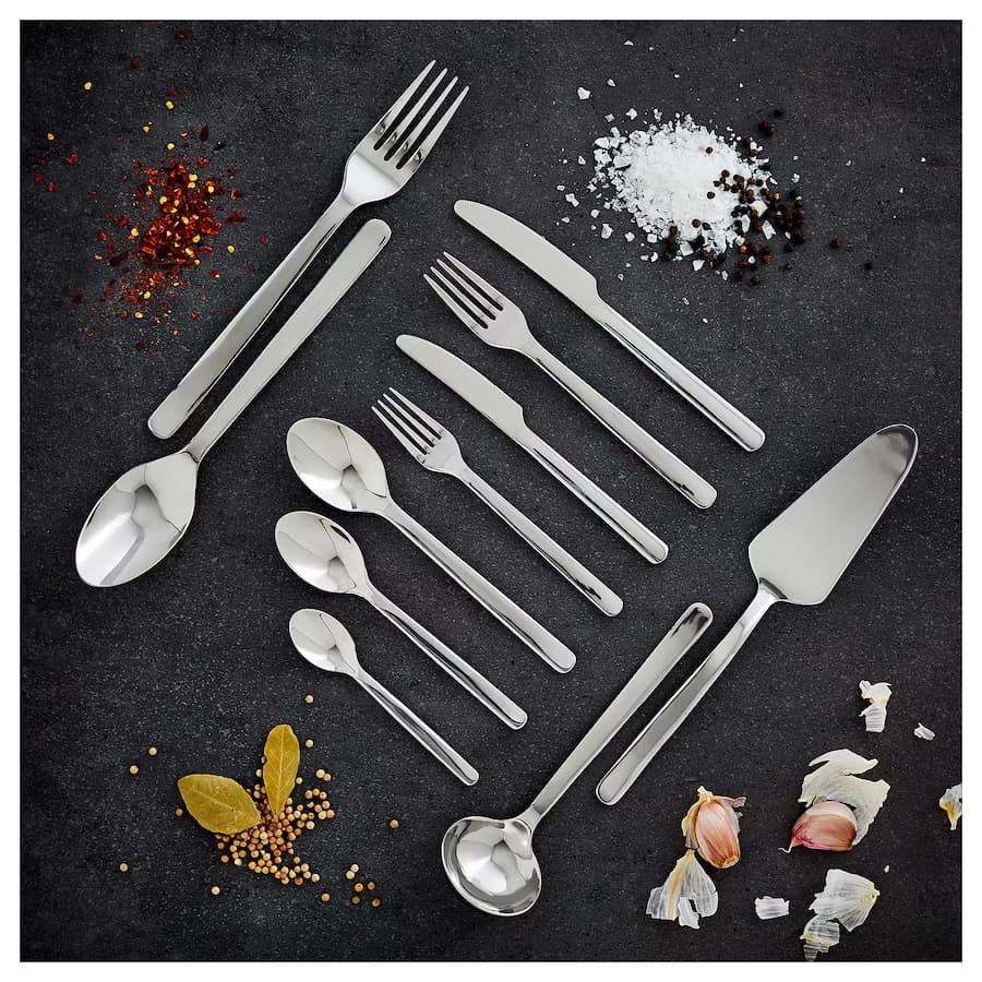 سرویس قاشق و چنگال 24 تکه ایکیا استیل ضد زنگ مدل IKEA 365+ — تصویر ۸