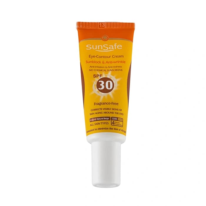 کرم ضد آفتاب دور چشم بژ طبیعی SPF30 سان سیف — تصویر ۲