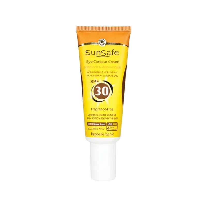 کرم ضد آفتاب دور چشم بژ طبیعی SPF30 سان سیف — تصویر ۵