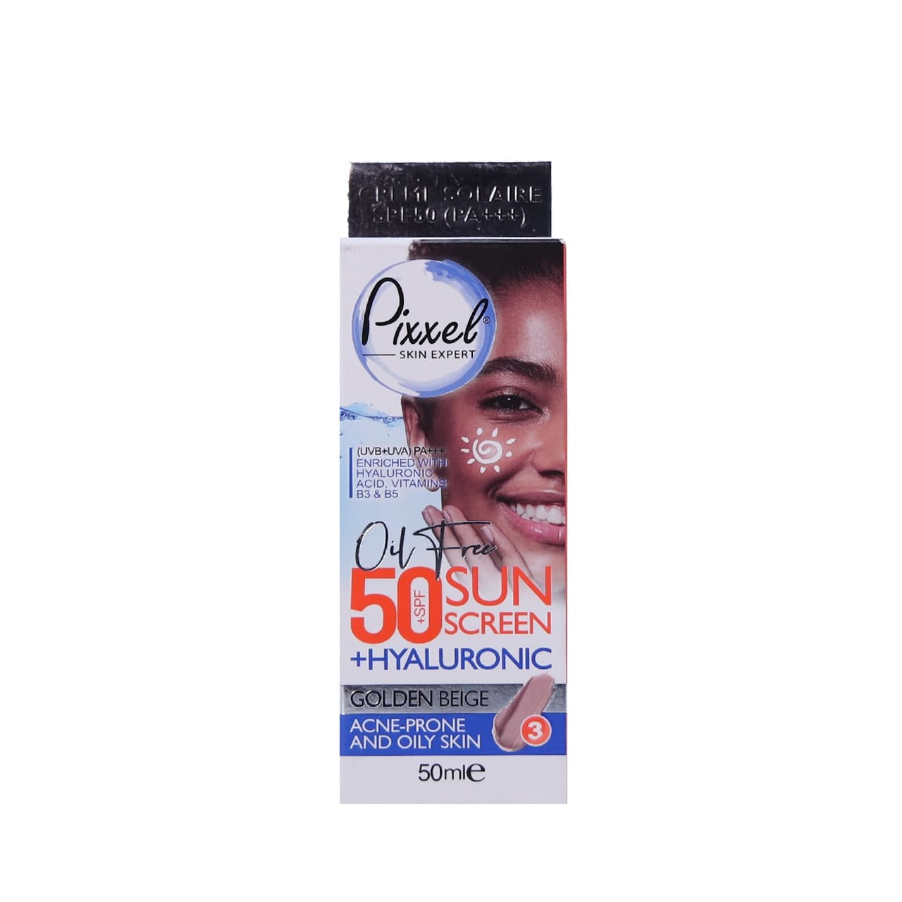 کرم ضد آفتاب رنگی SPF 50 پیکسل مخصوص پوست چرب 50 میلی لیتر