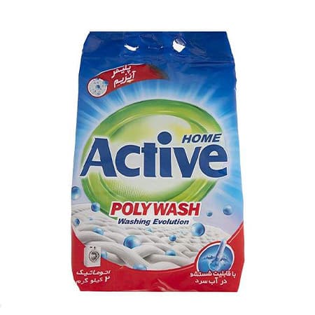 پودر ماشین لباسشویی اکتیو مدل Poly Wash وزن 2 کیلوگرم