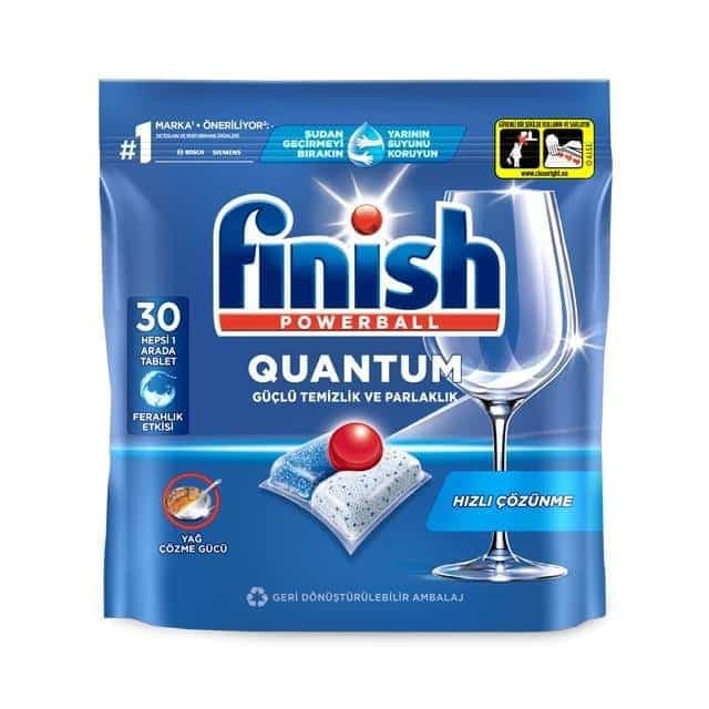 قرص ماشین ظرفشویی فینیش مدل Quantum بسته 30 عددی — تصویر ۲