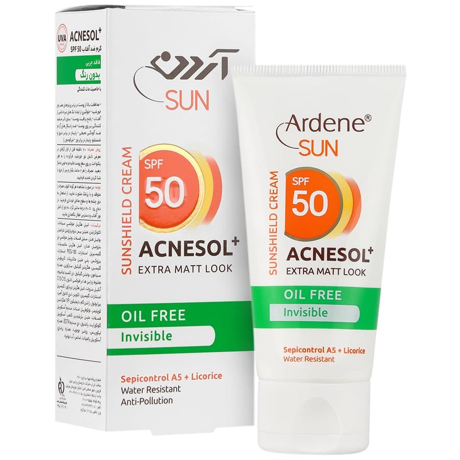 کرم ضد آفتاب آکنه سل آردن SPF50 مناسب پوست چرب