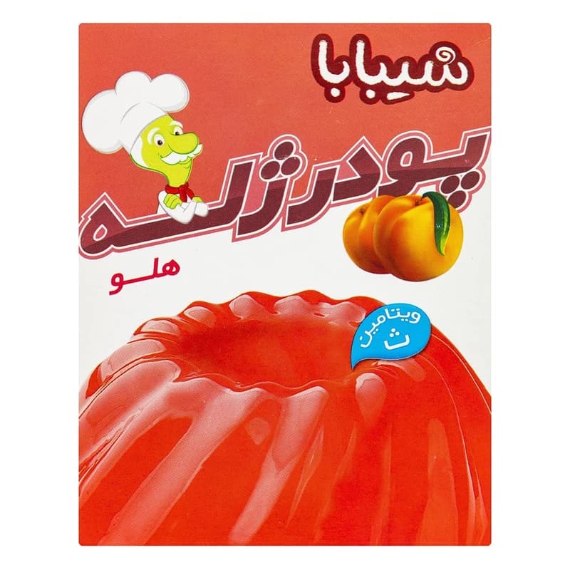 پودر ژله هلو شیبابا مقدار 100 گرم — تصویر ۴