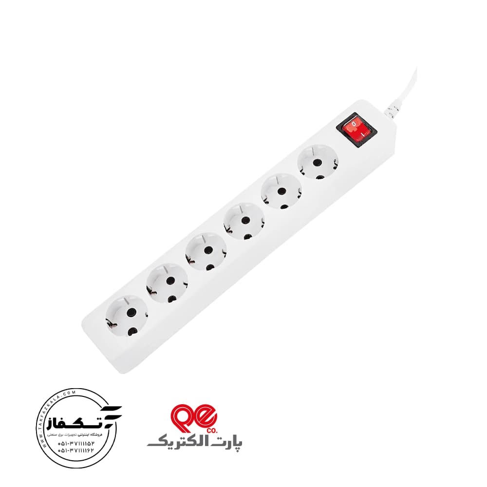 شهاب 6خانه ارتدار باکلید باکابل 1/8 متر پارت الکتریک