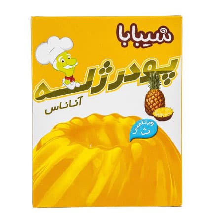 پودر ژله آناناس شیبابا مقدار 100 گرم