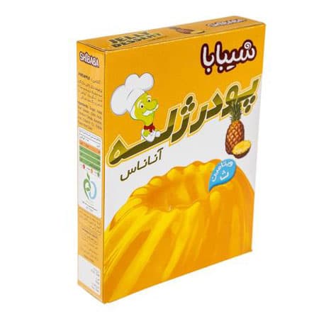 پودر ژله آناناس شیبابا مقدار 100 گرم — تصویر ۲