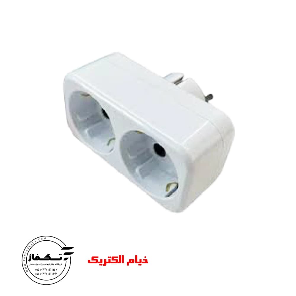 پریز 2 خانه ارتدار دوشاخه دار سهند خیام الکتریک