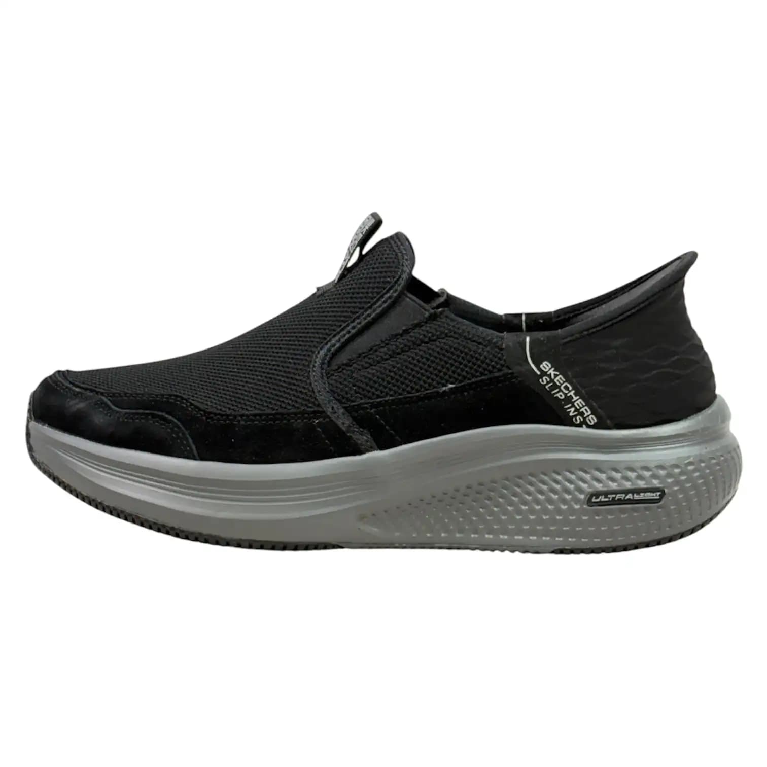 کفش مردانه اسکیچرز بدون بند مشکی کد 2502 — تصویر ۸