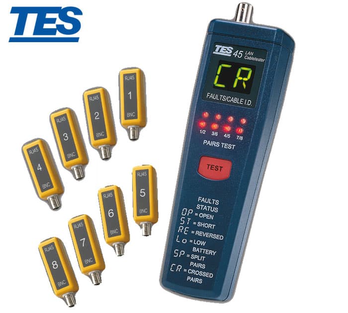 تستر کابل شبکه TES مدل TES-45A