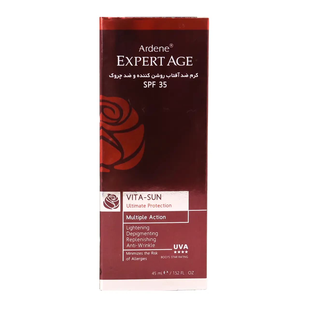کرم ضد آفتاب روشن کننده و ضد چروک Spf35 آردن اکسپرتیج