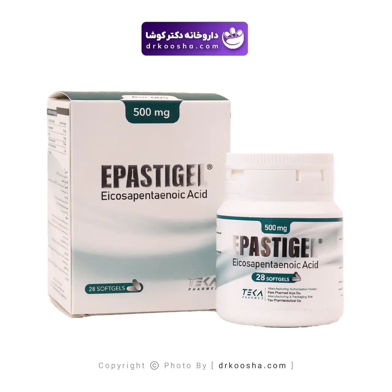 سافت ژل اپاستیژل تکا فارمد 500 میلی گرم — تصویر ۴