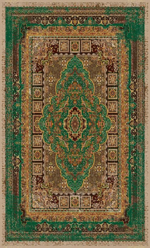 فرش ماشینی کلاسیک هانوکس طرح چنور کد HAC.251.1