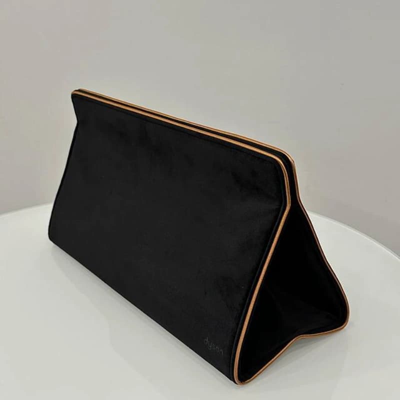 کیف ست استایل مو و سشوار دایسون مشکی قهوه‌ای — تصویر ۲