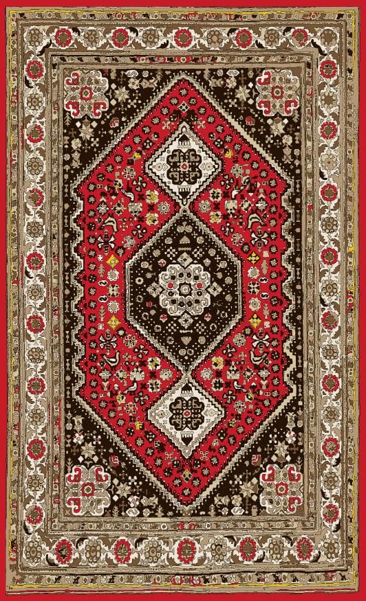 فرش ماشینی کلاسیک هانوکس طرح کیمیا کد IFK.312.24