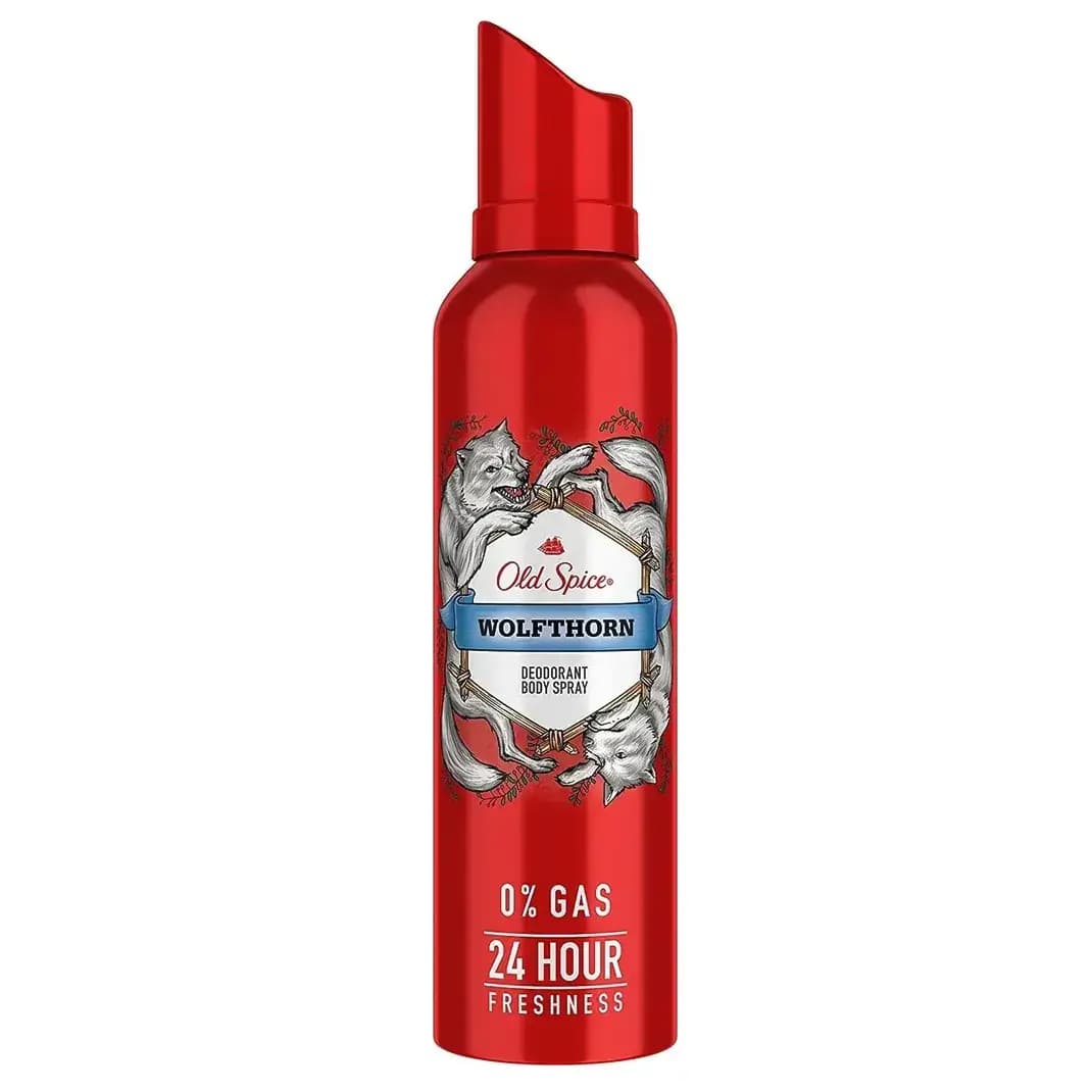 اسپری بدن و دئودورانت الد اسپایس مدل ولف تورن 140 میل old spice wolfthorn deodorant boody spray