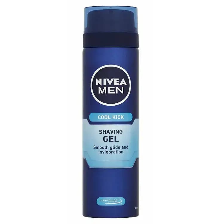 ژل اصلاح صورت مردانه نیوآ کول کیک خنک‌کننده و طراوت‌بخش ۲۰۰ میل Nivea Men Cool Kick Shaving Gel