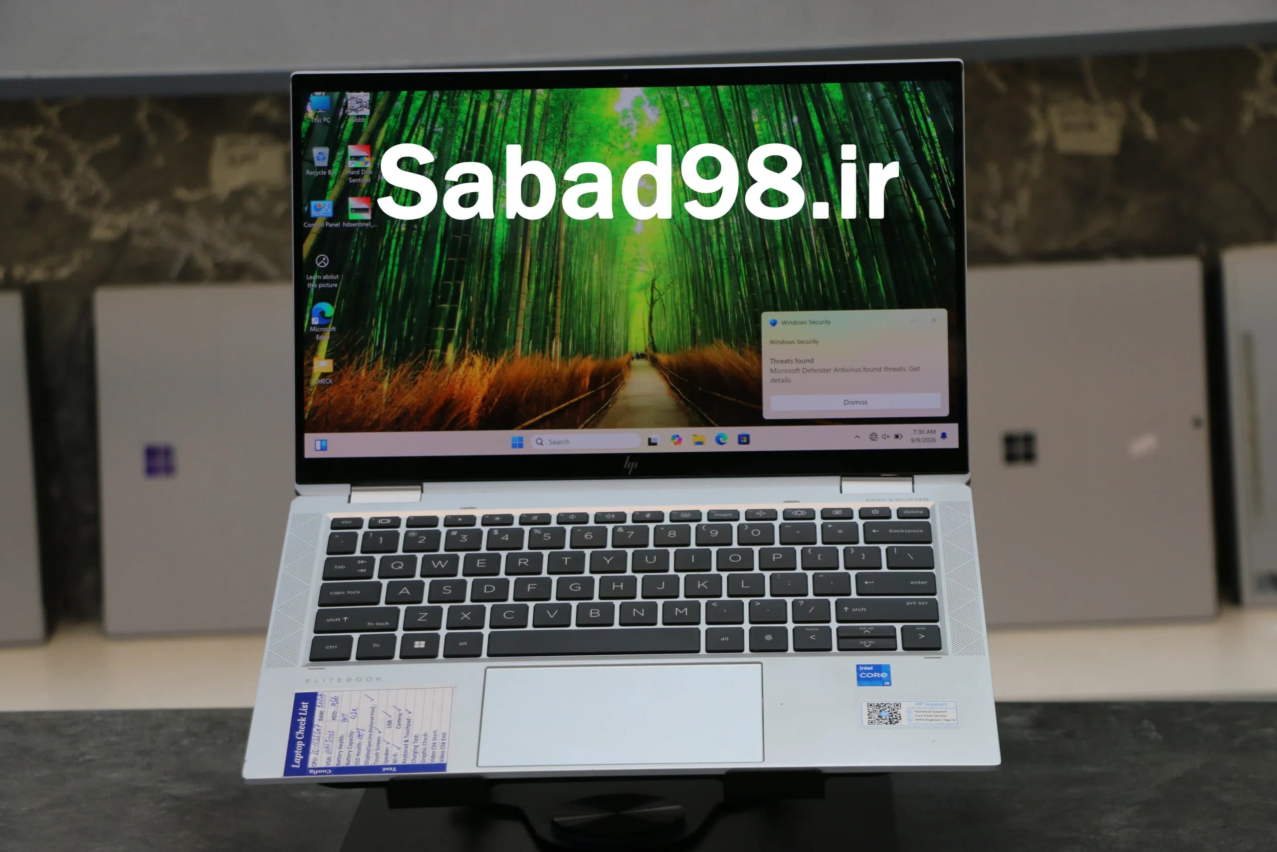 لپ تاپ HP Elitebook 1030 G8 i5 1135G7 | 16GB | 256GB SSD | Intel iris xe | 13.3 inch 4K X360 Touch