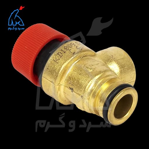 شیر اطمینان فیتینگی V شکل برنجی – ترک Essa — تصویر ۳